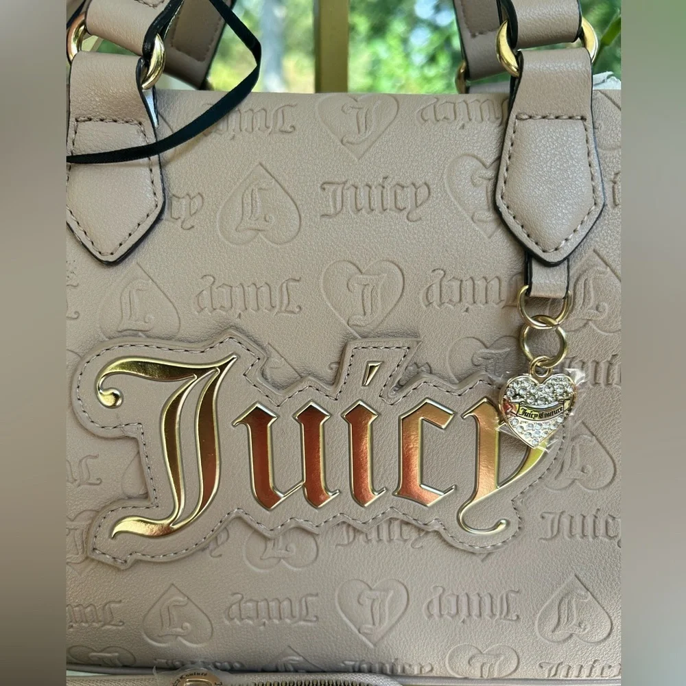 NWT- Juicy Couture Beige Tote and Wallet Set - Picture 3 of 9